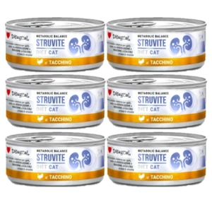 Disugual Hrană umedă pentru pisici Veterinary STRUVITE Curcan (adult) 6x85g
