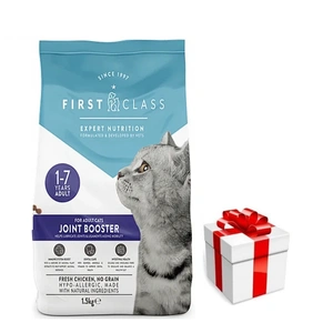 First Class Joint Booster 1.5kg - hrană uscată pentru pisici, mono-proteină, aromă de pui + SURPRIZĂ PENTRU PISICĂ