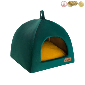 RECOBED Cabina pentru caini Velur verde S 40x40cm