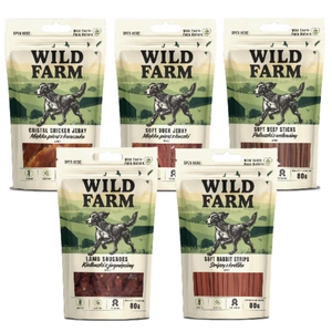 WILD FARM MIX TASTES 5x80g tratează câinii