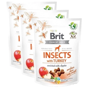 Brit Care Dog Crunchy Cracker Insects Rich In Turkey 3x200g