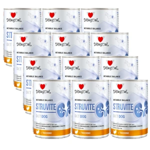 Disugual Hrană umedă pentru câini Veterinary STRUVITE Curcan (adult) 12x400g
