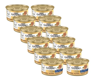 Purina Gourmet Gold mousse cu curcan 12x85g