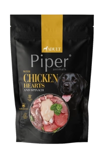 DOLINA NOTECI Piper pentru câini cu inimi de pui și spanac 500 g