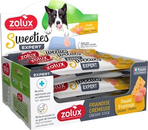ZOLUX SWEETIES cremă pentru câini cu pui și brânză 14 g
