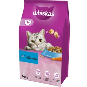WHISKAS Hrană uscată pentru pisici 1+ cu ton 14kg