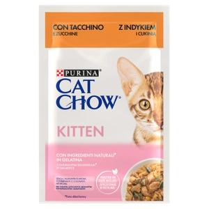 CAT CHOW Hrană pentru pisoi cu curcan și dovlecel în jeleu 85 g