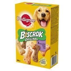 Pedigree Biscrok Biscuiti pentru caini adulti in forma de cuburi cu miel, pui si vita 500g