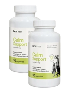 LAB-V Calm Support - Sprijin pentru simptomele de stres și tulburări comportamentale 2x90 capsule