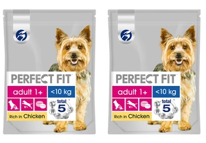 PERFECT FIT Adult 1+ Rase mici cu pui 2x6kg