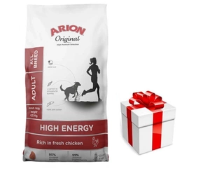 ARION Original High Energy Active All Breeds 12kg+Surpriză pentru câinele tău