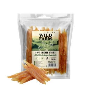 WILD FARM fâșii moi de pui 500 g gustare pentru câini