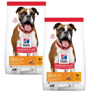 HILL'S SP Science Plan Canine Adult Light Medium cu pui 2x14 kg