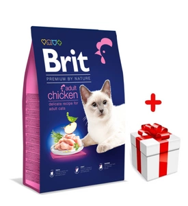 Brit Premium By Nature Adult Cat Chicken 8 kg + SURPRIZĂ GRATUITĂ pentru pisica ta!
