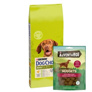 PURINA Dog Chow Adult Miel 16.5kgPurina Dog Chow Căței de rasă mare cu Curcan 14kg+ADVENTUROS Nuggets Bogate în Mistreț 90g GRATUIT!!!