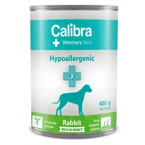 CALIBRA Veterinary Diets Câine Hipoalergenic Insecte și iepure 400 g