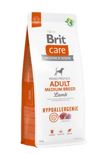 BRIT CARE Dog Hypoallergenic Adult Medium Breed Lamb 12kg + LAB V 500ml - 5% reducere!!!