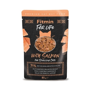 Fitmin Cat For Life Somon sterilizat 85g