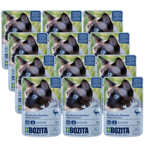 BOZITA Bucăți de ren în jeleu (pliculeț) 12x85g