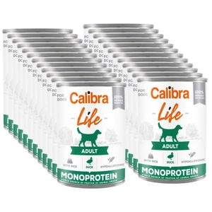 CALIBRA Dog Life Adult Rață cu orez 24x400g