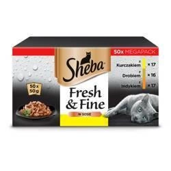 Sheba Fresh &amp; Fine Pliculețe 50x50g