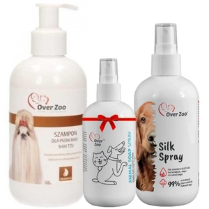 Kit de toaletare pentru câini OVER ZOO+OVER ZOO Spray săpun pentru animale 50ml GRATUIT!