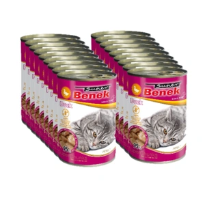 Super Benek KOT bucăți fără cereale cu rață în sos 18x415 g