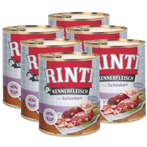 Rinti Kennerfleisch Schinken hrană umedă pentru câini – șuncă 6x800g