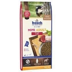BOSCH Adult Mini Lamb &amp; Rice 15 kg + LAB V 500 ml - 5% reducere!!!