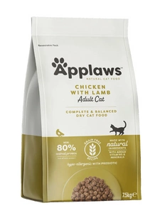 Applaws Adult Chicken with Extra Lamb hrană uscată pentru pisici 7.5kg