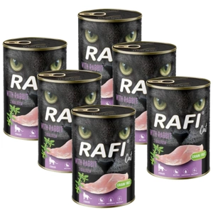 RAFI Cat Adult Sterilizat cu iepure 6x400g
