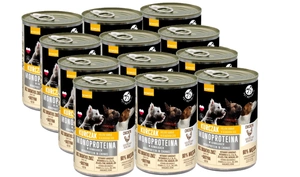 PetRepublic hrană pentru câini cu o singură proteină, bucăți în sos, 12x400g