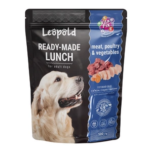 LEOPOLD cina gata cu carne, pasare si legume 500g