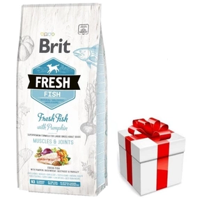 Brit Fresh Fish & Pumpkin Adult Large Muscles & Articulations 12 kg + SURPRIZĂ PENTRU CÂINE