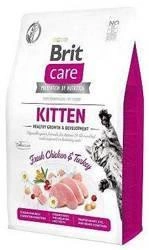 Brit Care Cat Grain-Free Kitten Healthy Growth & Development Pui și curcan 2kg