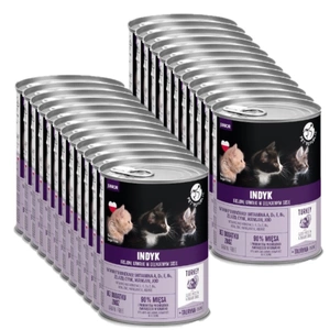 PetRepublic bucăți în sos cu curcan 24x400g pentru pisici