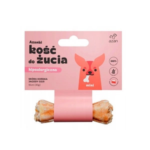 AZANKI Os de mestecat din piele de căprioară - MINI 10 cm