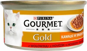 Purina Gourmet Gold Sauce Delight cu carne de vită 85 g