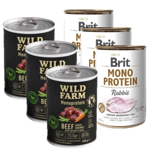 BRIT MONO PROTEIN RABBIT 6x400g