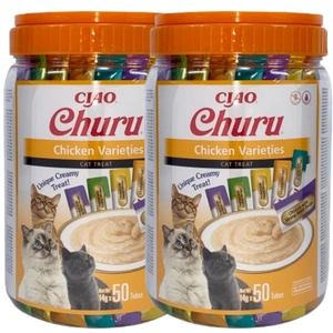 INABA Churu Diet pentru pisici - amestec cu pui 2x (50x14g)