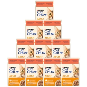 Purina Cat Chow Adult Beef With Aubergine 10x85g