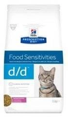 Hill's PD Prescription Diet Feline d/d Rață și mazăre verde 1,5 kg