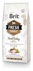Brit Fresh Curcan și mazăre Adult Fit &amp; Slim 12 kg