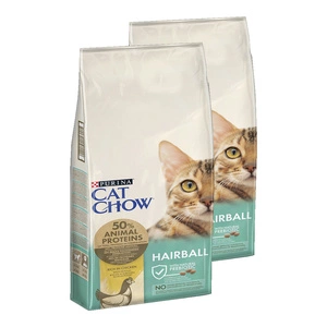 PURINA Cat Chow Hairball Hrană bogată în pui 2x15kg