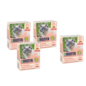 BOZITA Cat Somon în sos 3x370g + 1 pachet GRATUIT !!!