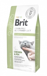 Brit Grain Free Veterinary Diets Cat Diabetes Pui cu mazăre 5 kg