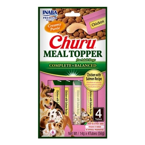 INABA Dog Meal Topper Pui cu somon Rețetă 4x14 (56 g)