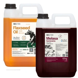 Melasă de sfeclă Lab-v 5L+Lab-v Ulei de semințe de in – ulei de semințe de in 100% presat la rece pentru cai 5000 ml