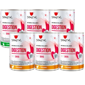 Hrană umedă veterinară Disugual pentru câini DIGESTIE Curcan/Iepure (adult) 6x400g