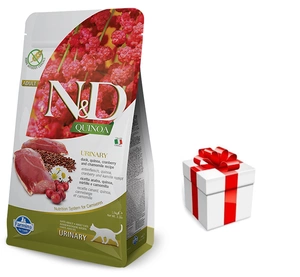 Farmina N&amp;D Quinoa Feline Urinary Duck 5 kg + Surpriză pentru pisica ta